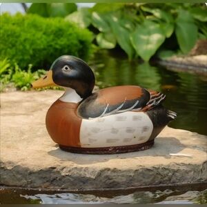 Vintage Ceramic Mallard Lint | Shoe Shine Brush